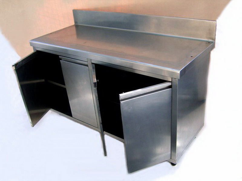 mueble auxiliar inox mueble alt.84x149 5x60 repisas alt.113.5x149 5x40 (75-35-65eu.) 1u